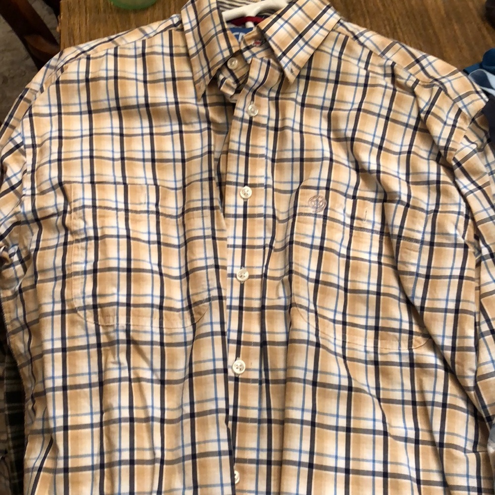 George straight wrangler button down